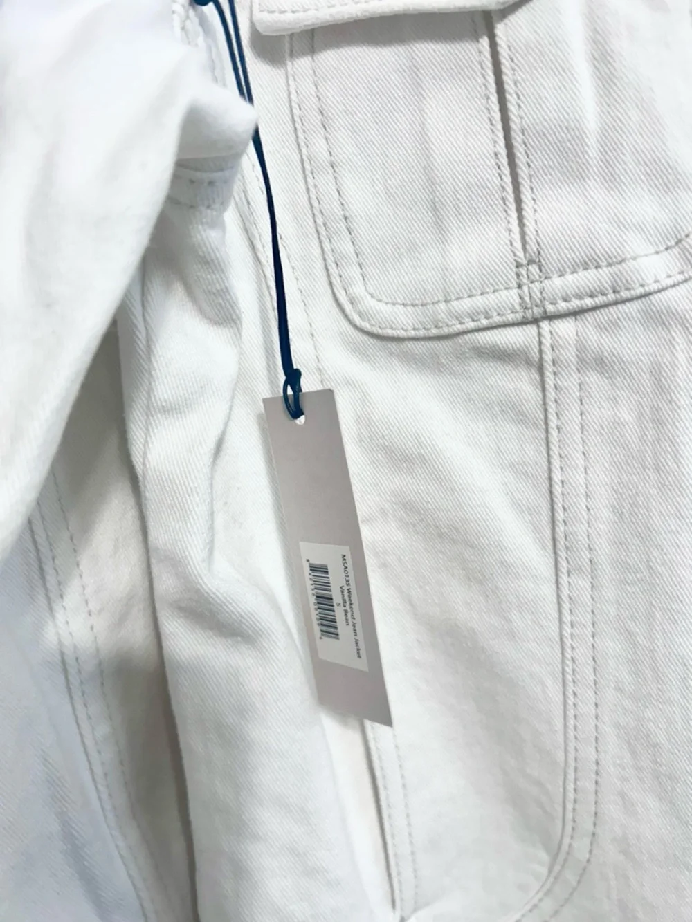 Martha Stewart White Denim Jacket - Picture 5 of 7